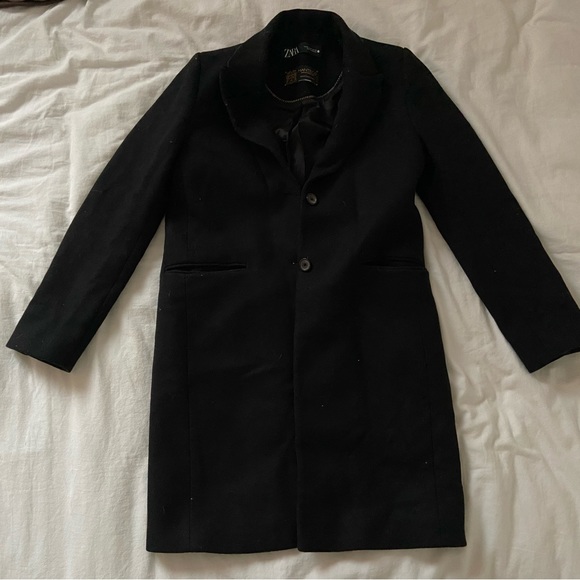 ZARA - MANTECO black jacket/blazer perfect for fall 🍂🤎 - Picture 1 of 6